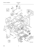 BODY Diagram and Parts List for FPDF4085KFA  Frigidaire Range
