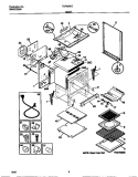 BODY Diagram and Parts List for TGF356CCSA  Tappan Range