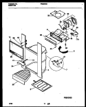 ICE DOOR, DISPENSER AND WATER TANKS Diagram and Parts List for FRS22VSAD0  Frigidaire Refrigerator