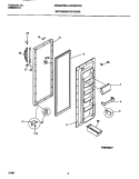 REFRIGERATOR DOOR Diagram and Parts List for WRS22PRBD1  Frigidaire Refrigerator