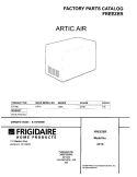 COVER Diagram and Parts List for CF180  Frigidaire Freezer