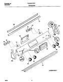 BACKGUARD Diagram and Parts List for FED355CCBI  Frigidaire Range