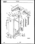 CABINET PARTS Diagram and Parts List for WRT19PRAD0  Frigidaire Refrigerator
