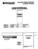 COVER Diagram and Parts List for MLXG62REW0  Frigidaire Washer Dryer Combo