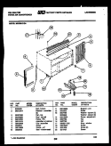 CABINET AND INSTALLATION PARTS Diagram and Parts List for MH208H1QA  Kelvinator Air Conditioner