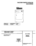 COVER Diagram and Parts List for GDG436REW0  Gibson Dryer
