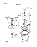 MOTOR AND PUMP Diagram and Parts List for MDB421RHS2  Westinghouse Dishwasher