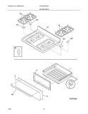 TOP / DRAWER Diagram and Parts List for CRG3480GSSA  Crosley Range