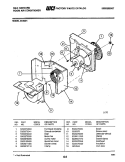 MOTOR / FAN Diagram and Parts List for 8HA801  Frigidaire Air Conditioner