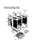 LOWER OVEN DOOR Diagram and Parts List for GC932EXF3  Frigidaire Range