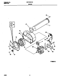 MOTOR, BLOWER Diagram and Parts List for GSG746RFS9  Gibson Dryer