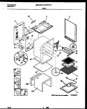 BODY PARTS Diagram and Parts List for MEF300PBWA  Frigidaire Range
