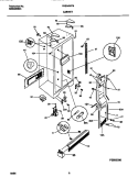 CABINET Diagram and Parts List for FRS24WPBD1  Frigidaire Refrigerator