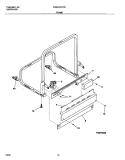 FRAME Diagram and Parts List for FDB435RFR5  Frigidaire Dishwasher