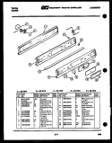 CONTROL PANEL Diagram and Parts List for 32-1022-57-08  Tappan Range
