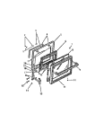 DOOR Diagram and Parts List for RS35BAW1  Frigidaire Range