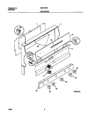 BACKGUARD Diagram and Parts List for MGF316WGSA  Frigidaire Range