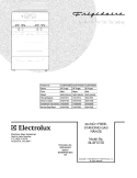 COVER Diagram and Parts List for GLGFS75DBG  Frigidaire Range