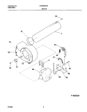 MOTOR, BLOWER Diagram and Parts List for CGR3600AS0  Frigidaire Dryer