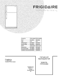 COVER Diagram and Parts List for FRT21HS8KS1  Frigidaire Refrigerator