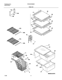 SHELVES Diagram and Parts List for FRS26W2BSB5  Frigidaire Refrigerator