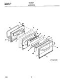 LOWER DOOR Diagram and Parts List for TEO356BFW3  Tappan Range