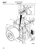 CABINET / DRUM Diagram and Parts List for MDG436RBD1  Kelvinator Dryer