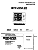 COVER Diagram and Parts List for FGC30S4HCA  Frigidaire Cooktop