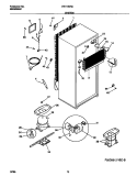 SYSTEM Diagram and Parts List for FRT18NRCD0  Frigidaire Refrigerator