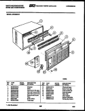 CABINET PARTS Diagram and Parts List for AS182N2K1  Frigidaire Air Conditioner