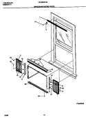WINDOW MOUNTING PARTS Diagram and Parts List for FAC082G7A4  Frigidaire Air Conditioner