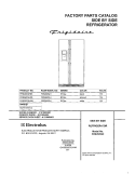COVER Diagram and Parts List for FRS26ZGHD5  Frigidaire Refrigerator