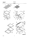 SHELVES Diagram and Parts List for FRT21KR6AB2  Frigidaire Refrigerator