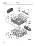 RACKS Diagram and Parts List for GPDB698JC1  Frigidaire Dishwasher