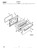 DOOR Diagram and Parts List for MGF324WESA  Frigidaire Range
