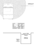 COVER Diagram and Parts List for CRE3530LBB  Crosley Range