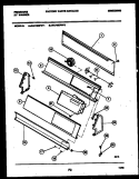 CONSOLE AND CONTROL PARTS Diagram and Parts List for WA7400PW1  Frigidaire Washer