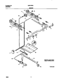 BURNER Diagram and Parts List for MGF316WGSA  Frigidaire Range