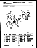 AIR HANDLING PARTS Diagram and Parts List for AM10C6EYB  Gibson Air Conditioner