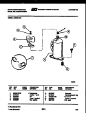 COMPRESSOR PARTS Diagram and Parts List for AC064L7A2  Frigidaire Air Conditioner