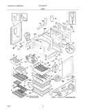 BODY Diagram and Parts List for FPEF3081KFF  Frigidaire Range