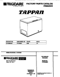 COVER Diagram and Parts List for TFC05M0AW1  Tappan Freezer