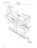 BACKGUARD Diagram and Parts List for CGES3045KW3  Frigidaire Wall Oven