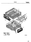 RACK Diagram and Parts List for FDB878GCT0  Frigidaire Dishwasher