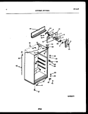 CABINET PARTS Diagram and Parts List for RT174MLW1  Frigidaire Refrigerator