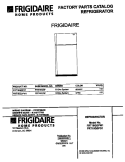 COVER Diagram and Parts List for FRT18QGFD1  Frigidaire Refrigerator