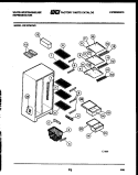 SHELVES AND SUPPORTS Diagram and Parts List for RS197MCD0  Frigidaire Refrigerator