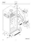 CABINET Diagram and Parts List for FRT18IG4AZ8  Frigidaire Refrigerator