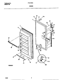 DOOR Diagram and Parts List for FFU21M8CW2  Frigidaire Freezer