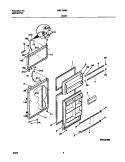 DOOR Diagram and Parts List for MRT18PNED2  Frigidaire Refrigerator